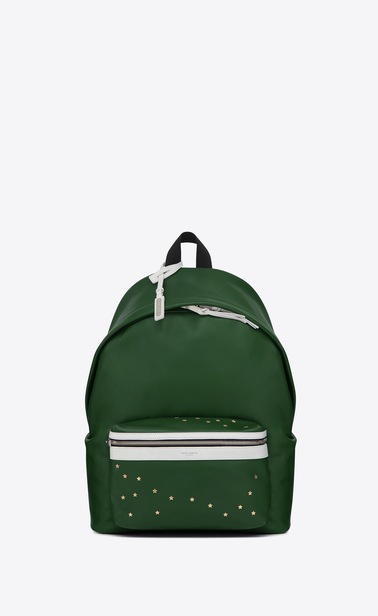 City backpack in smooth leather